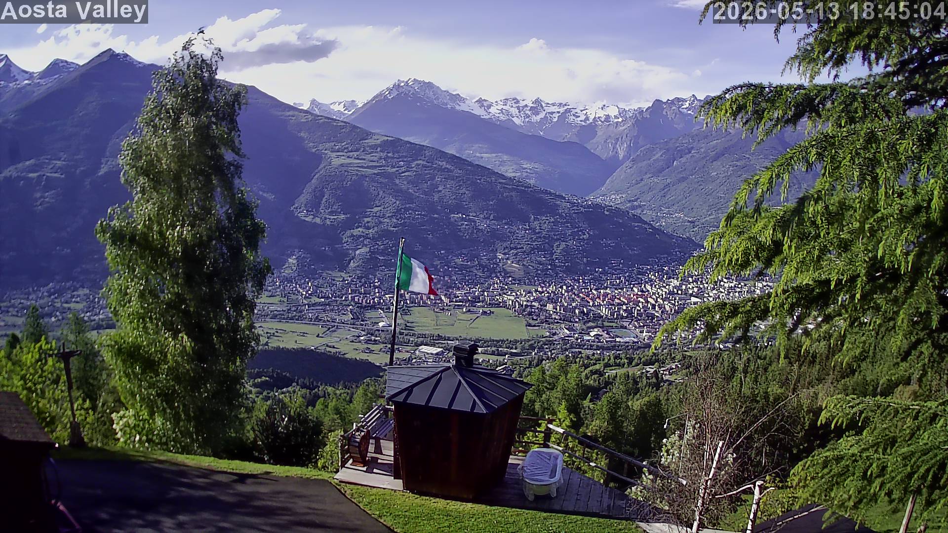 Webcam Albergo Tivet - Panorama Aosta
