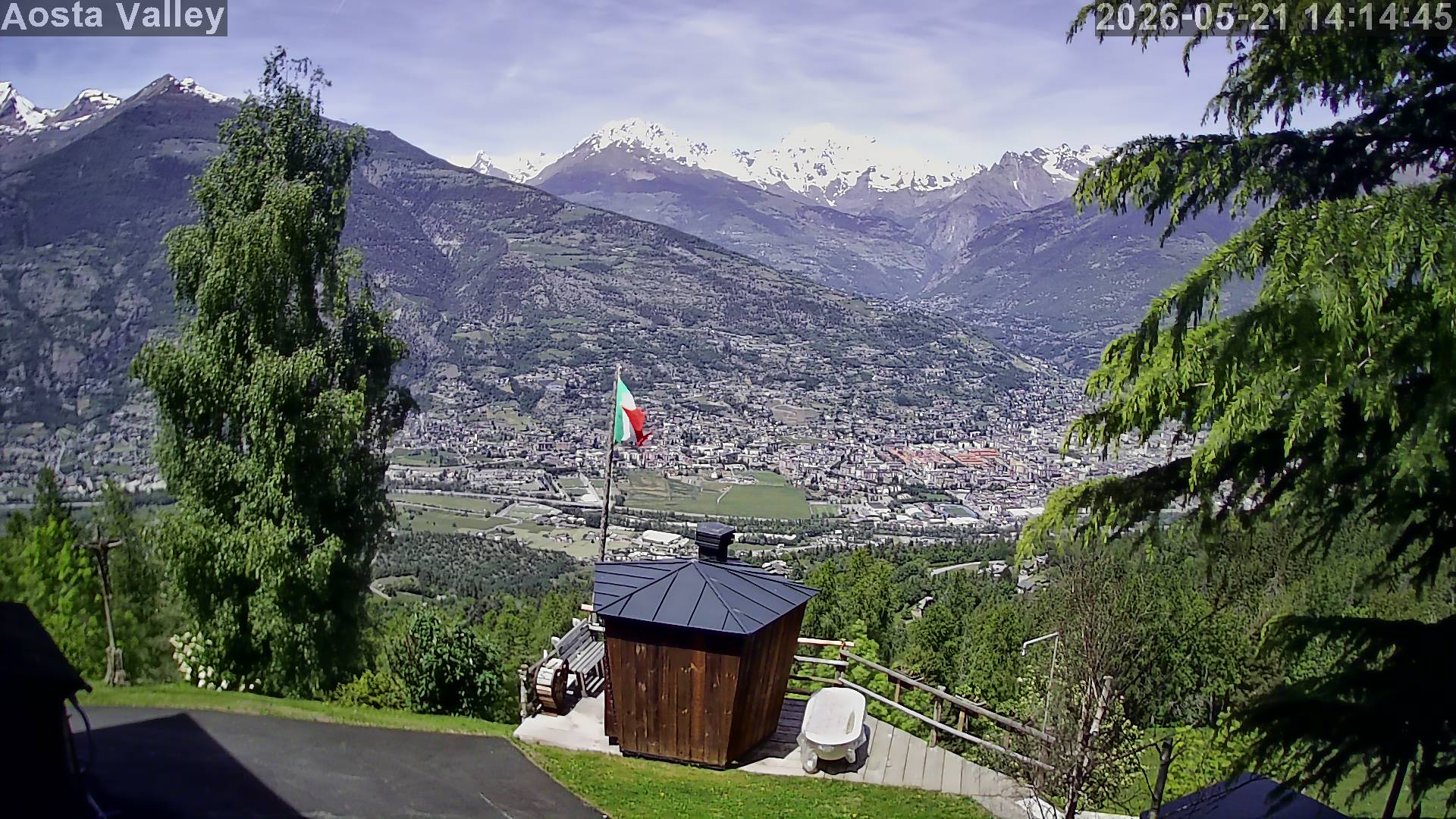Webcam Albergo Tivet - Panorama Aosta