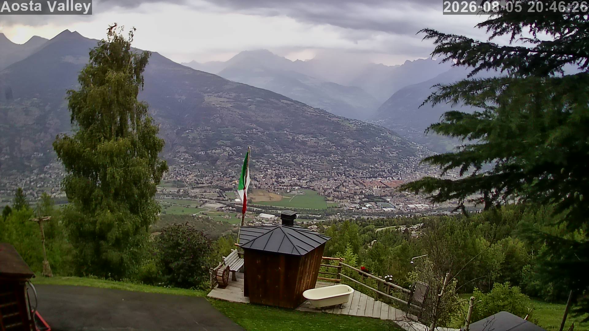 Webcam Albergo Tivet - Panorama Aosta